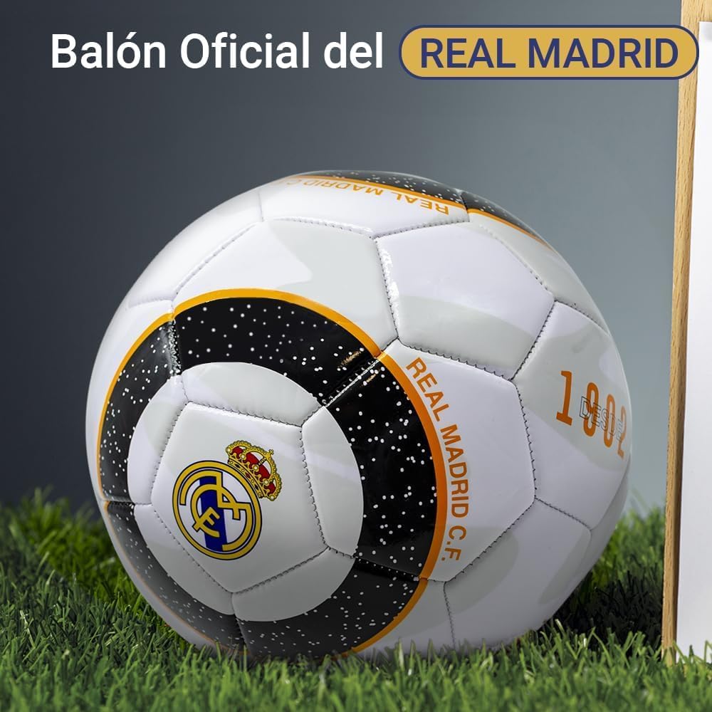 Real Madrid Balón Escudo Desde 1902 Galáctico Talla 5 Producto Oficial