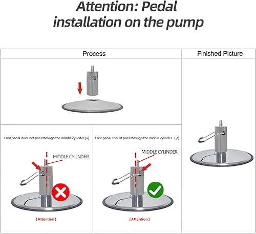 Miniatura 7 de Antlu Silla de peluquería, silla de peluquería, estilo vintage, resistente, 700 libras, sillas para peluquería, belleza, tatuaje, masaje (negro y