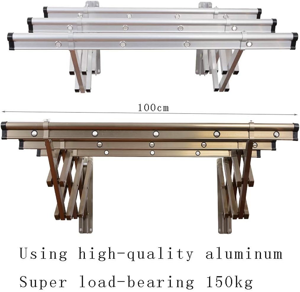 Clothes Rail Rack S,Airer Wall Mounted Drying Rack, Fold Extendable Aire Airer, Dryer Washing Clothesline Laundry Towel for Bathroom, Balcony,