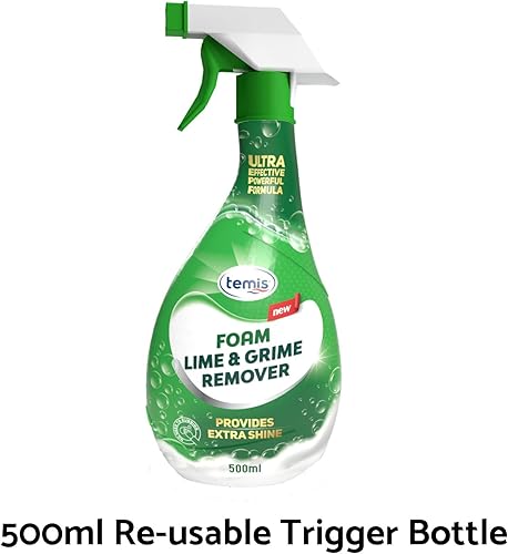 Miniatura 3 de Removedor de espuma de cal y mugre, removedor de calcio CLR, 135 onzas líquidas en total (8 x 16.9 fl oz), limpiador de baño de espuma Lime Away