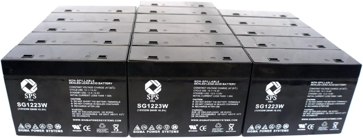 SPSBrand 1223W Replacement Battery for CSB HC1221WP (16 Pack)