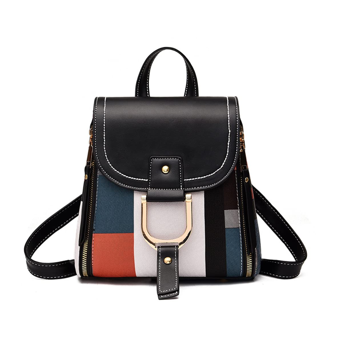 Photo 1 of **DAMAGE**
PHEVOS Women Fashion Hobo Bag PU leather Mini Shoulder Bag (black plaids)