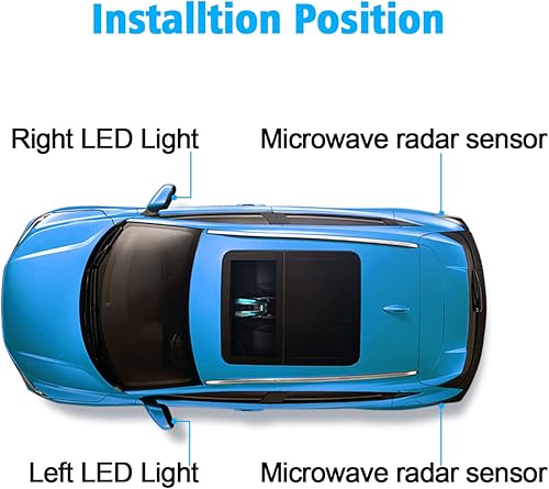 Miniatura 9 de Sistema de detección ultrasónica de punto ciego universal para radar de automóvil Kit de sistema de sensor de monitoreo de punto ciego para