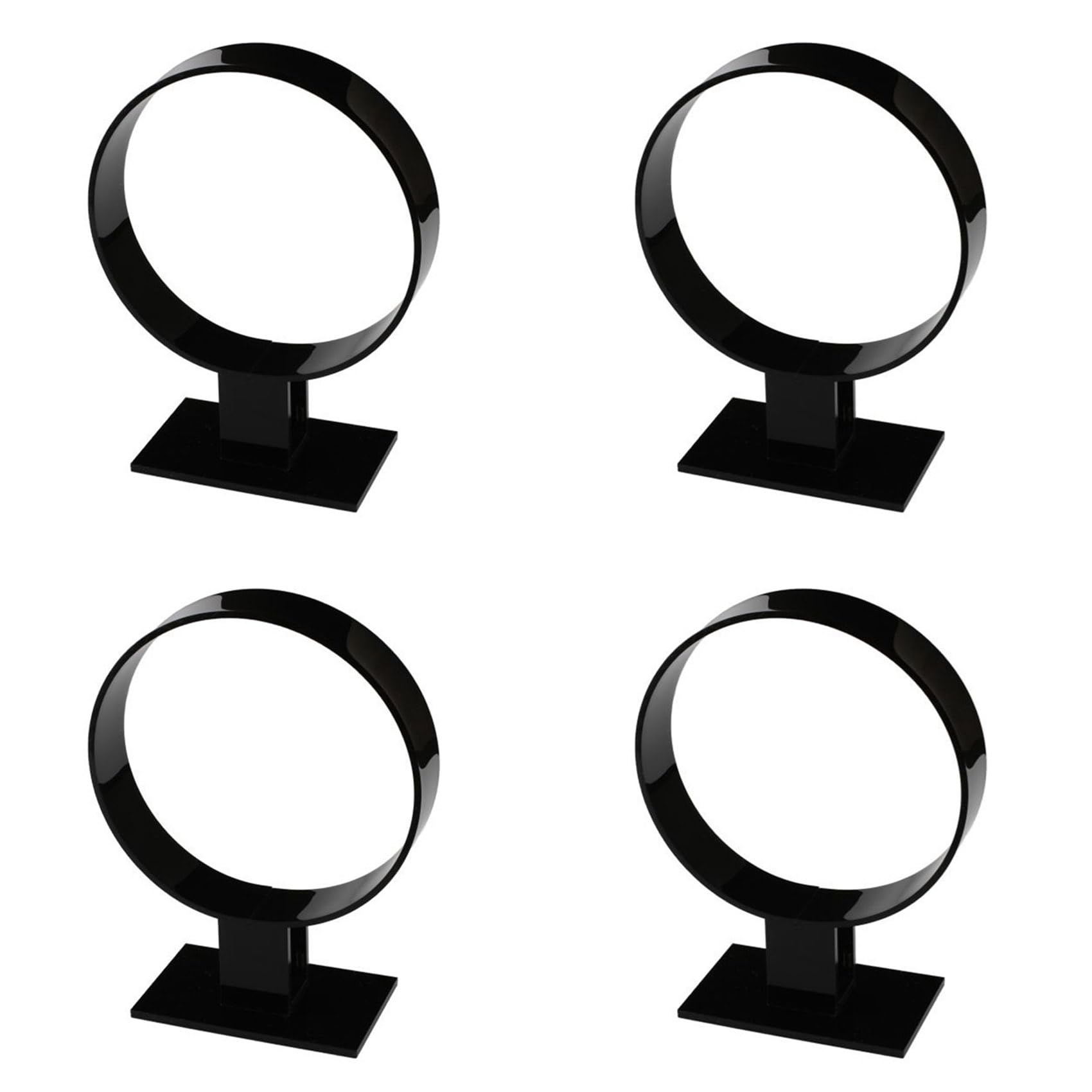 Vjsujehgy 4X Acrylic Headband Holder, Hair Accessories, Headband Display Stand, Jewelry Holder Black
