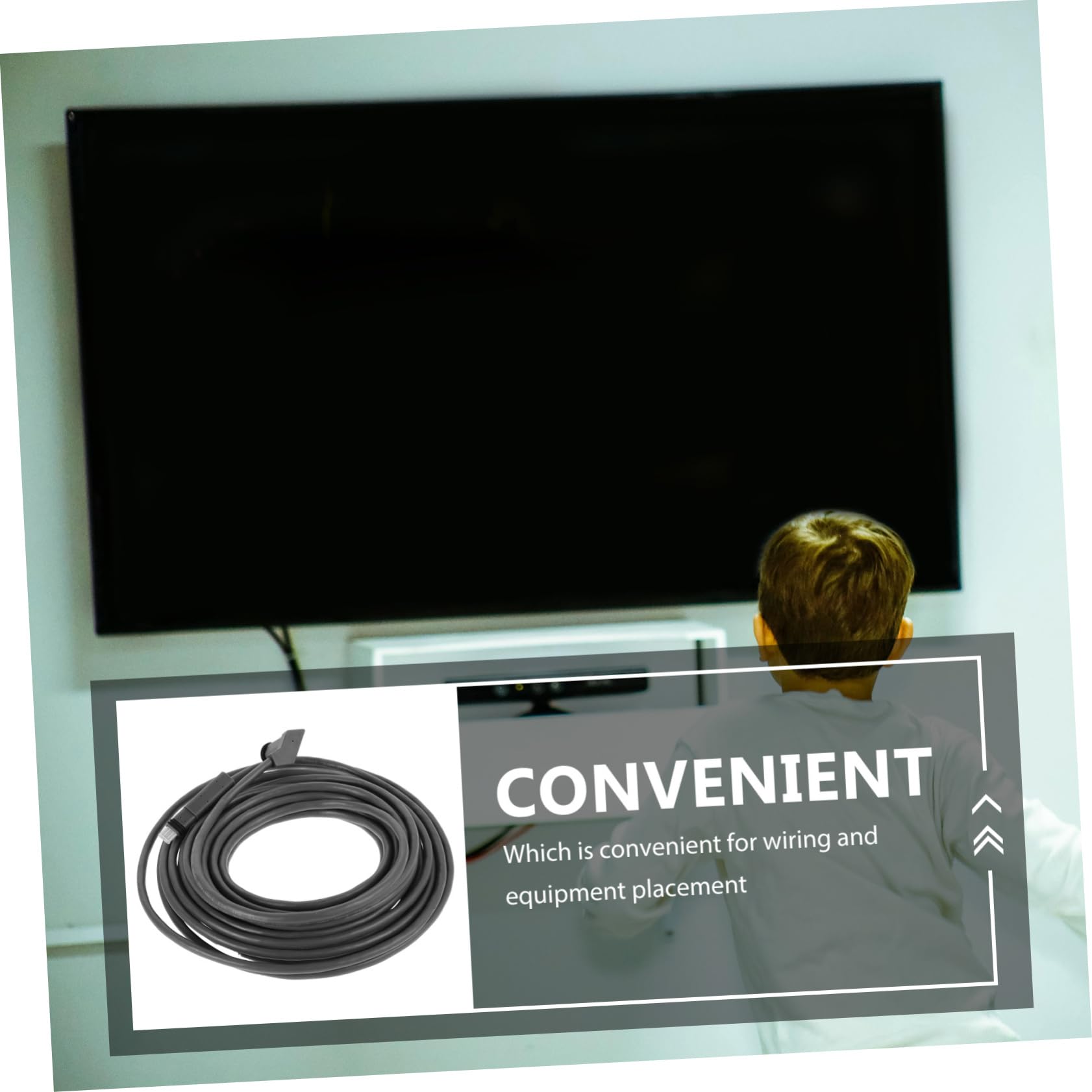 jojofuny Rallonge de Câble Réseau Cat 6, Connexion Stable et Transmission Rapide, pour Équipement de Communication, Bureau et Maison, Pvc, Cuivre sans Oxygène