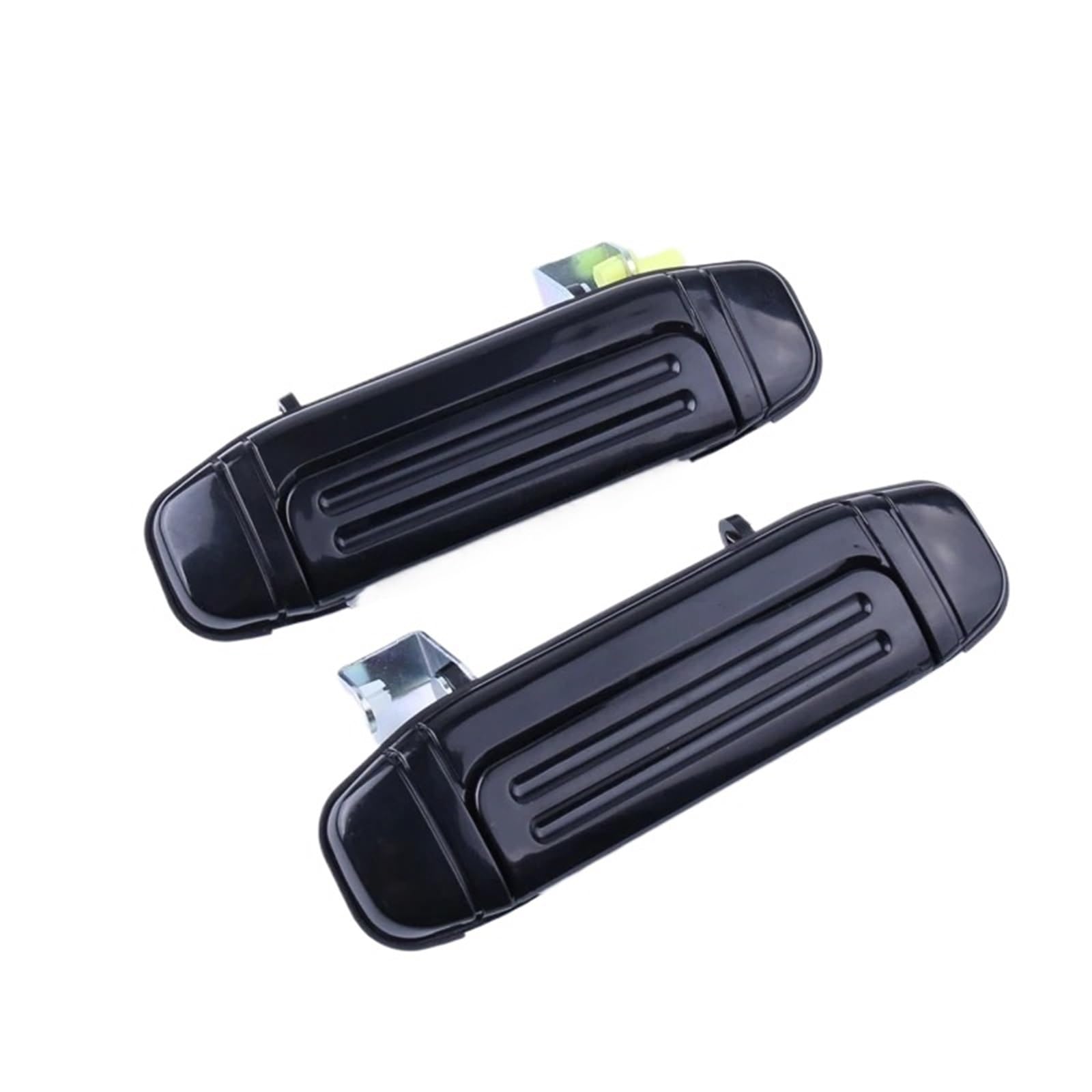 DUHNXUJ Car Door Handle for Mitsubishi for Montero 1998-2000 Pajero Rear LH RH Smooth Black Plasticr Benekar Exterior Door Handle(Left and Right)