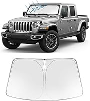 Vista 62 de Proadsy 2025 - Parasol para parabrisas actualizado con ajuste personalizado para Nissan Rogue 2014-2020, protector plegable de 4 capas