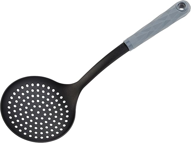 Wiltshire Diamond Handle Skimmer, Frying and Draining, Dimensions: 33x11x7cm, Colour: Grey
