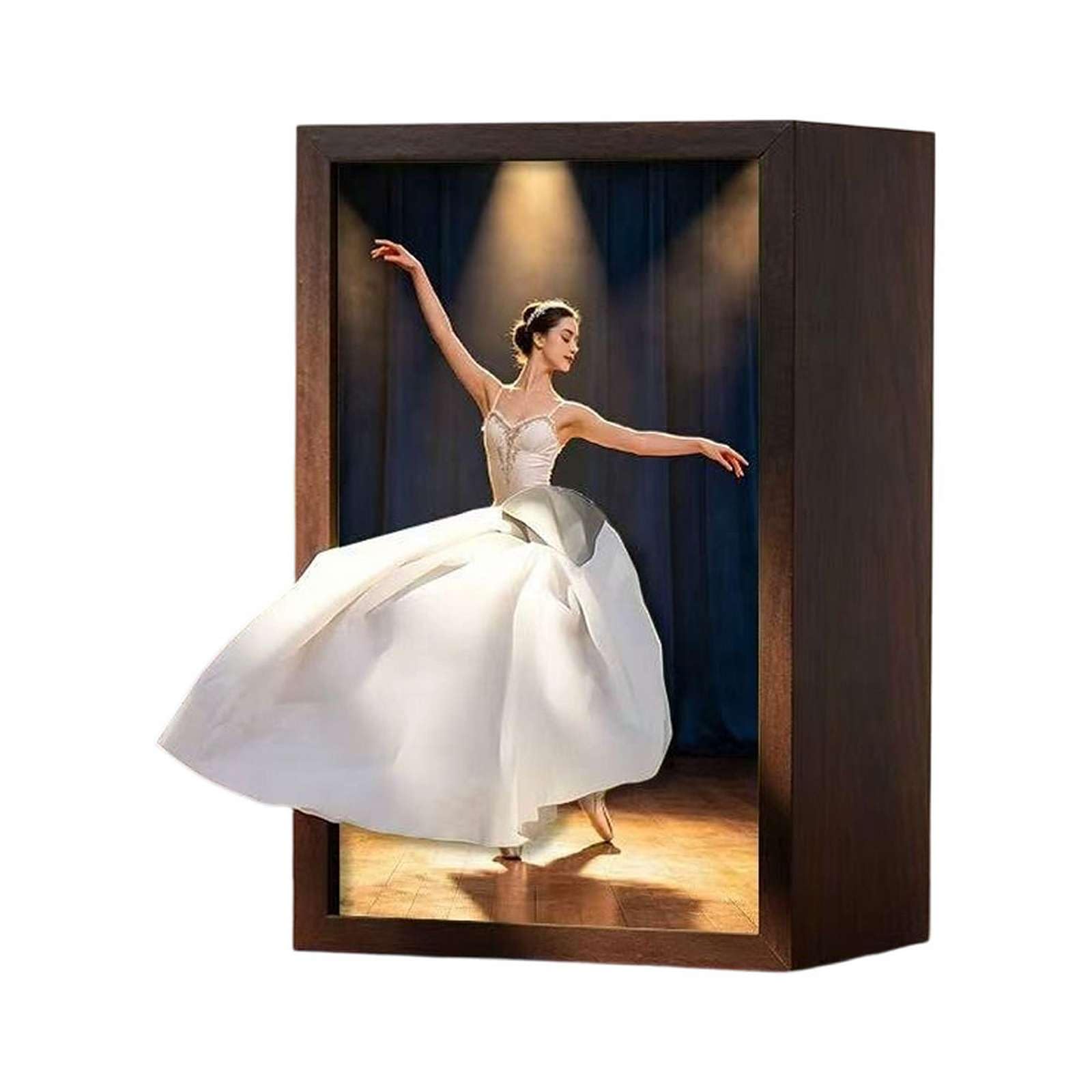 Wooden Ballet Dancer Tissue Box Cover, Unique Skirt Tissue Box Holder