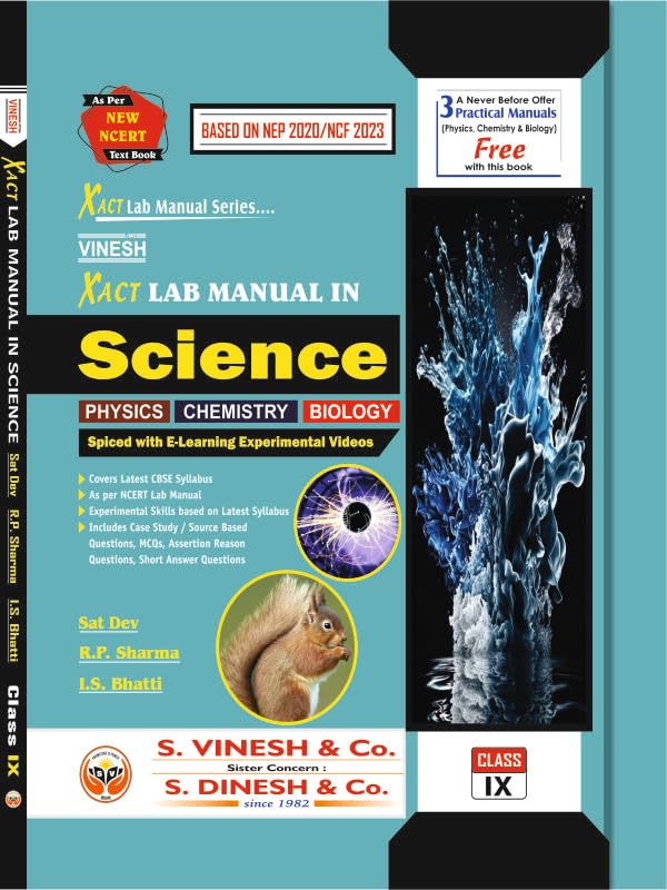 Xact Lab Manual in Science Class- 9 / IX (4 Vol.) : Sat Dev, R. P.