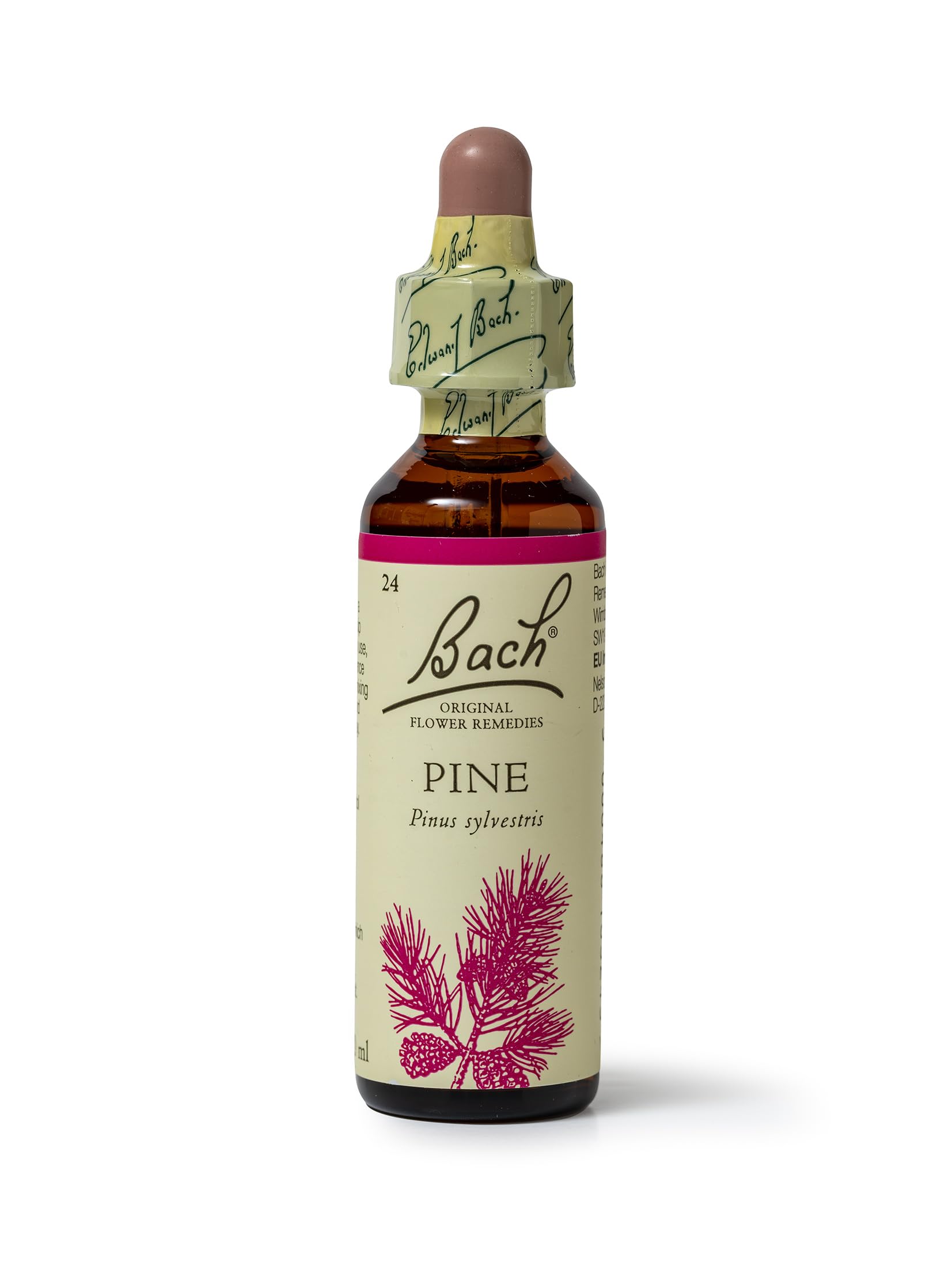 Bach Original Flower Remedies (Pine) Find Joy & Hope, Have Self-Respect, Emotional Wellness, Natural Flower Essence, 20ml