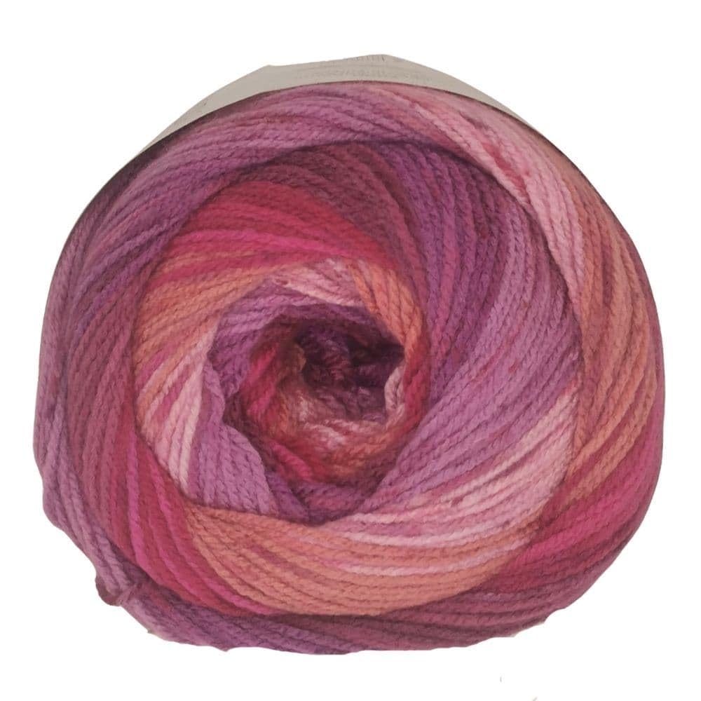 WoolCraft Carousel DK Knitting & Crochet Yarn, Great Value Premium Acrylic Yarn Available in 6 Variegated Shades, 100% Acrylic, 600 Metres, 200g Balls, Pack of 10, Star Flyer