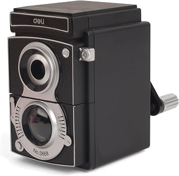 Kikkerland Camera Pencil Sharpener, Black SC12