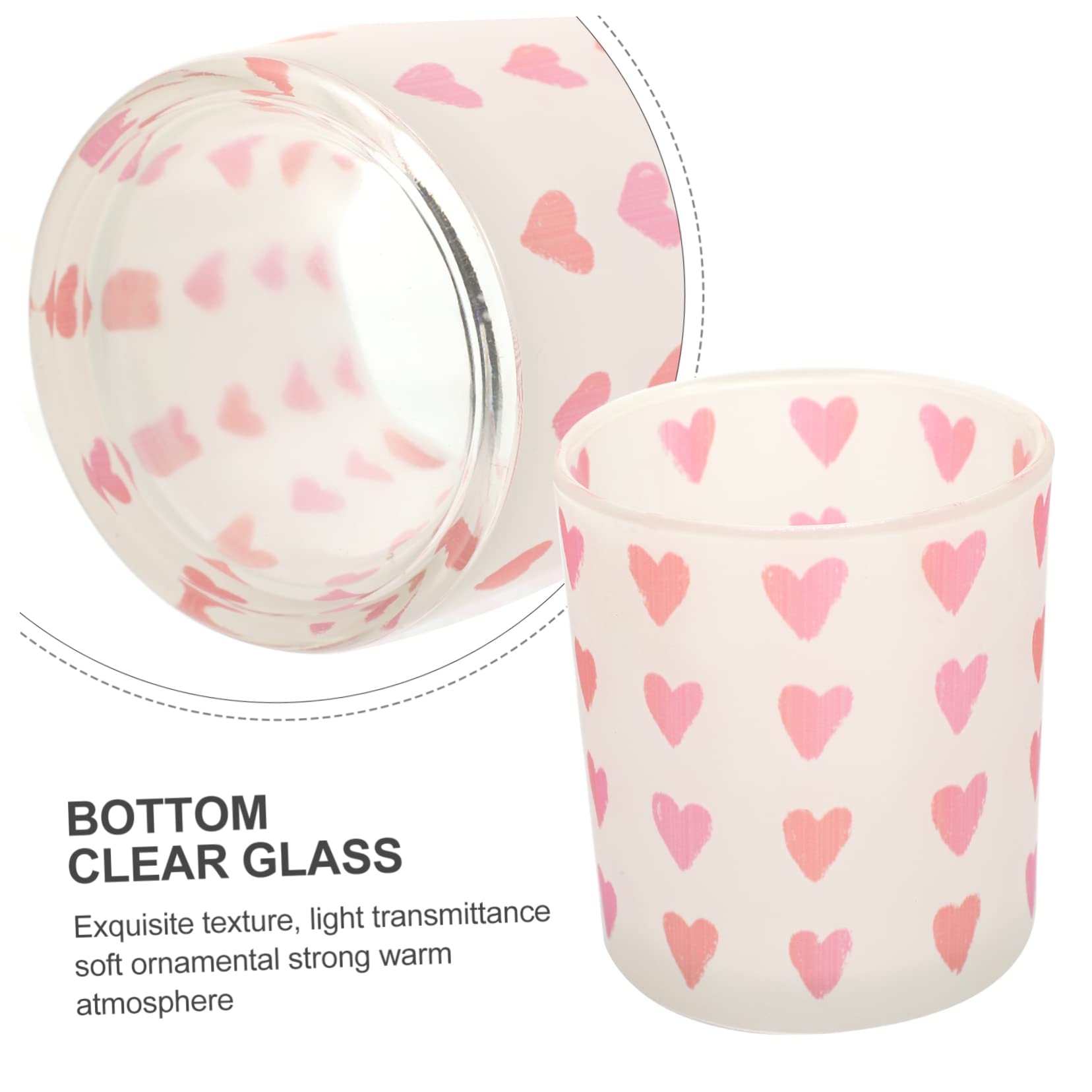 Cabilock 2pcs Glass Candle Holder Wedding Decoration Candle Holders for Table Centerpiece Glass Votive Candle Holders Tea Lights Candle Holder Candle Cups Candle Holder Cup Home Decor