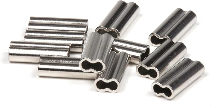 Billfisher Double Sleeves - Nickel | Lightweight & Corrosion-Resistant Wire Crimps Double Sleeves | Boating & Fishing Accessories