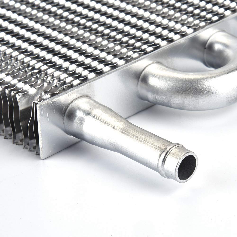 EBTOOLS pour refroidisseur essence Kit de refroidisseur d'huile de direction assistée automobile, tube et ailette refroidisseur de transmission voiture 4 rangées convertisseur de radiateur auto-manue