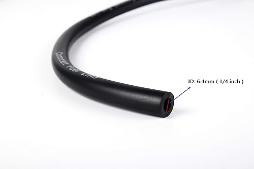 Miniatura 8 de Línea de combustible elástica de 9.85 ft (3. m) de longitud, 14 de pulgada (6.35 mm) de diámetro interno, y 20 piezas de abrazaderas de manguera de