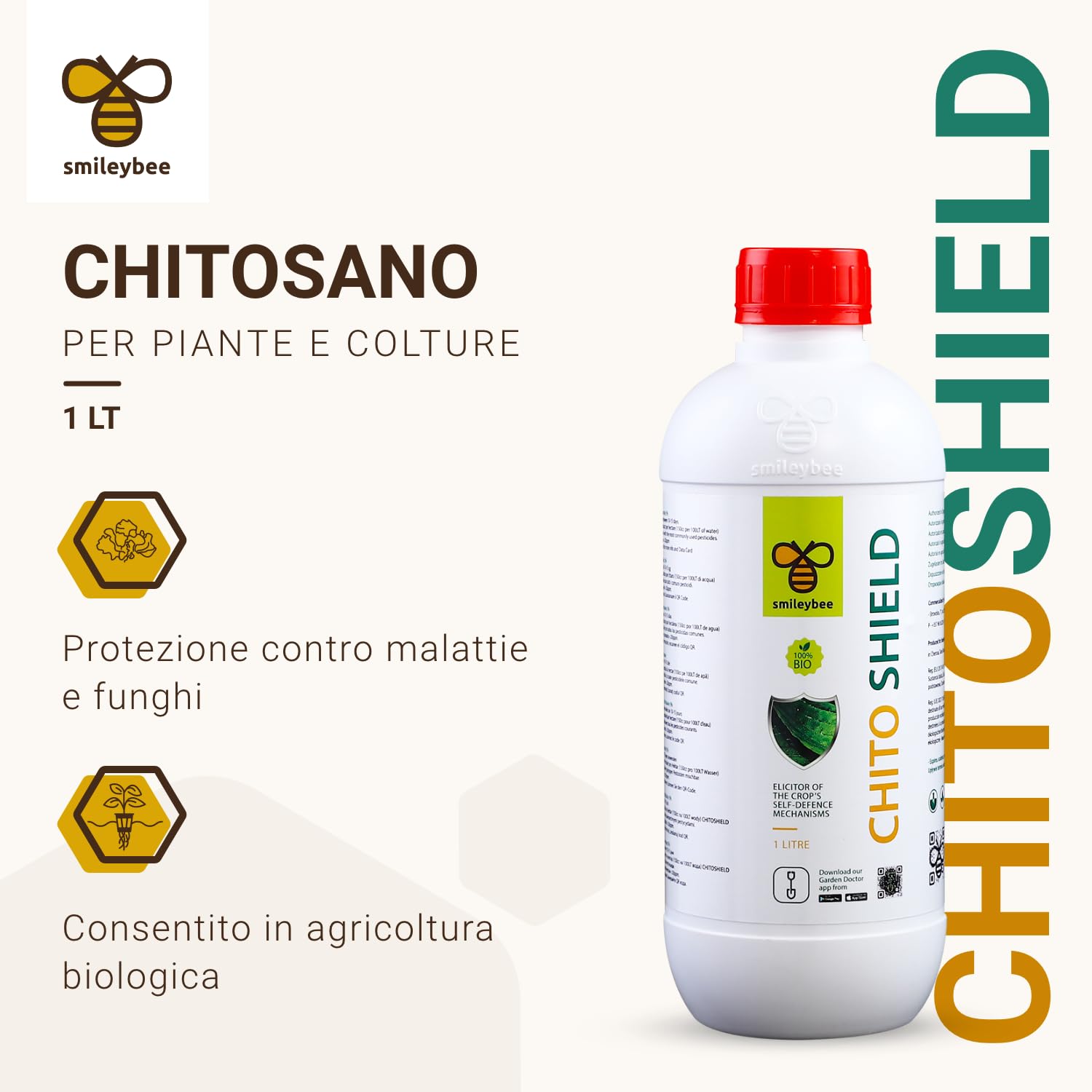 Chito Shield Attivatore Biostimonlante delle Difese Endogene della Pianta - 1 Litro'