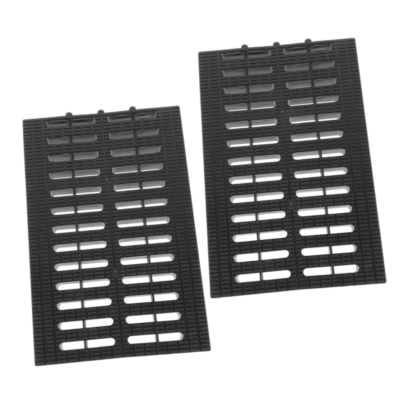 DOITOOL 2pcs Plastic Trench Drain Grate Outdoor Sewer Cover Kitchen Drain Grate Sturdy Trench Cover for Outdoor Use