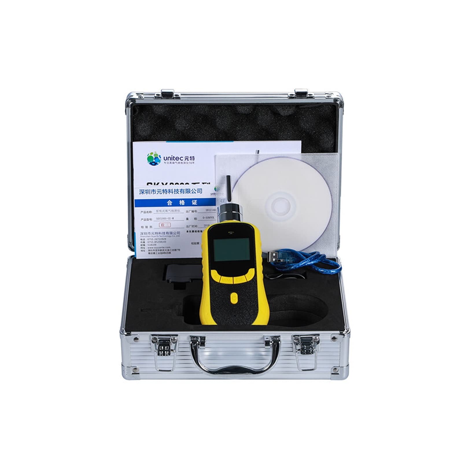 Detector de Gas, Detector de ozono, Detector de concentración de ozono, medidor de ozono, Detector de ozono portátil, Alarma de Gas(0-10ppm,CO)