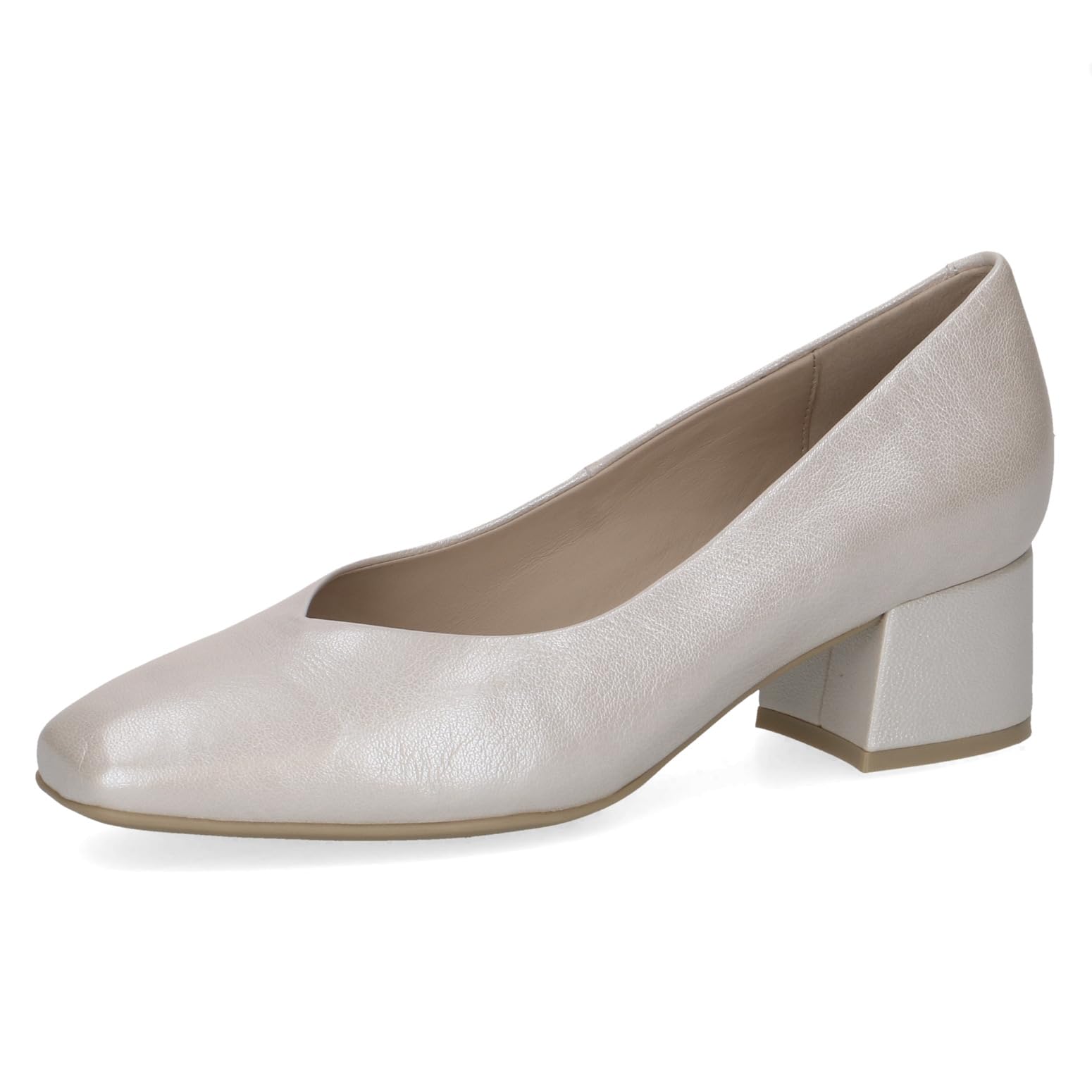 CAPRICE Heels for Women 9-22315-42, Off White Pearl, Size 7 UK