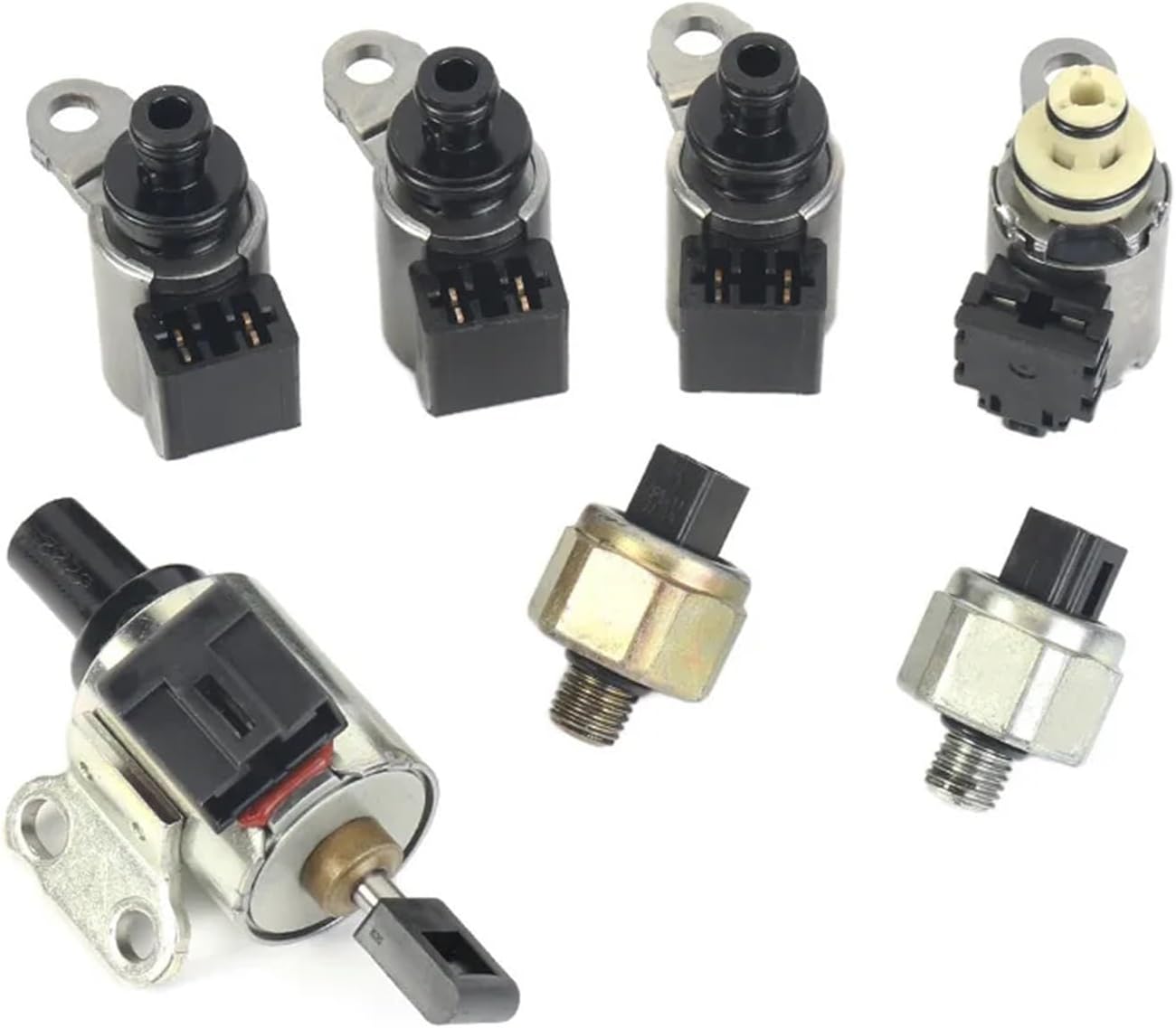 JF011E RE0F10A CVT Transmission Solenoid Kit Car Valve Body Solenoids Compatible with Altima Rogue Sentra Caliber 2.5L QR25DE Engine