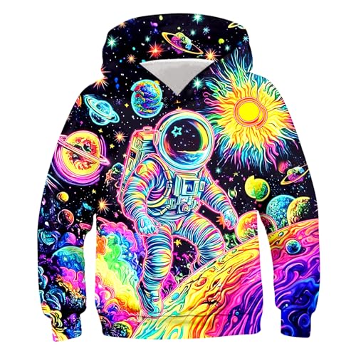 Image of Belovecol Boys Hoodies 3D Printed Hooded Sweatshirts with Pocket for 6-16Y | Pullover Hooded Style Pattern All-over Printed Long Sleeve Non-Fleece Soft Lightweight Tops for Kids