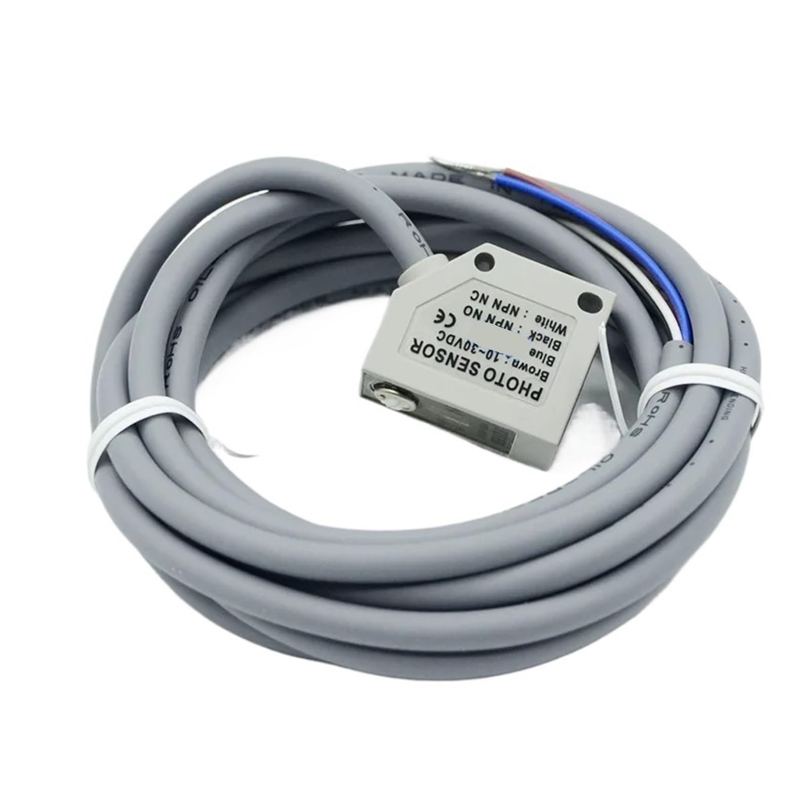JJKKOZVQF Photoelectric switch MR-60N photoelectric NPN sensor DC four-wire