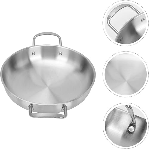 Miniatura 9 de Cabilock Olla de fideos instantáneos binaurales coreanos, olla de fideos coreanos, sartén de hierro fundido, olla de ramen con asa, fideos