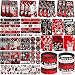 Ywediim Rock and Roll Party Decorations Favors , Including Gift Bags , Stickers Badge Slap Bracelets Silicone Wristbands DIY Stickers , for Rock Music Theme Party Supplies