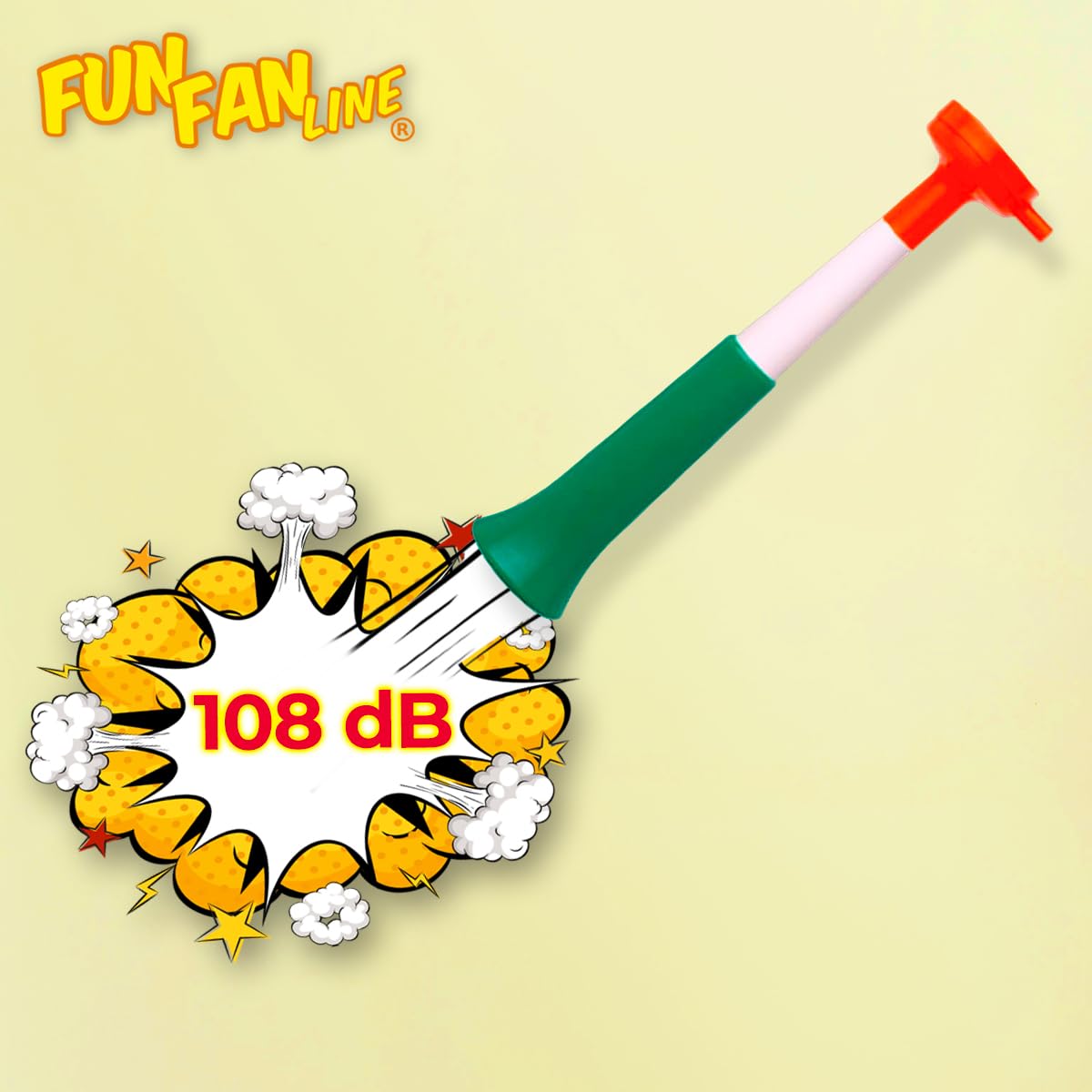 Pack 3 Trompettes Vuvuzela à Trois Corps | Klaxon Compact et Démontable pour Football, Fêtes et Événements Sportifs | 98 DB Animation Enfants et Adultes Facile à Transporter (Irlande)