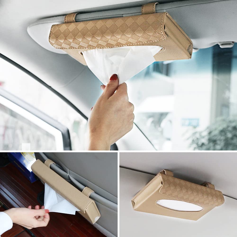 Porta Fazzoletti Per Auto, Scatola Per Fazzoletti Per Visiera - 4