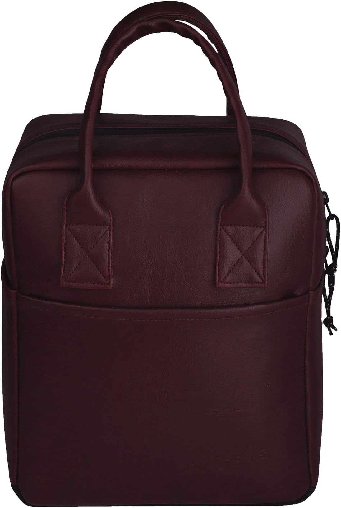 F Gear Modish Tan 11L Artifician Leather Medium Lunch bag for Office College School, Travel tiffin Pouch for Men Women Boys Girls Adults Kids, Leakproof, Water Resistant, Picnic Bag, Tiffin Pouch