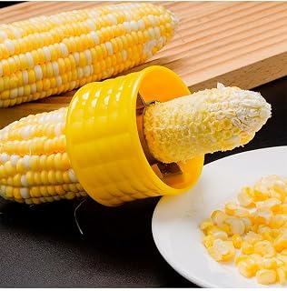 Stainless Steel Corn Cob Corers - Easy to Use, Store & Clean for Family