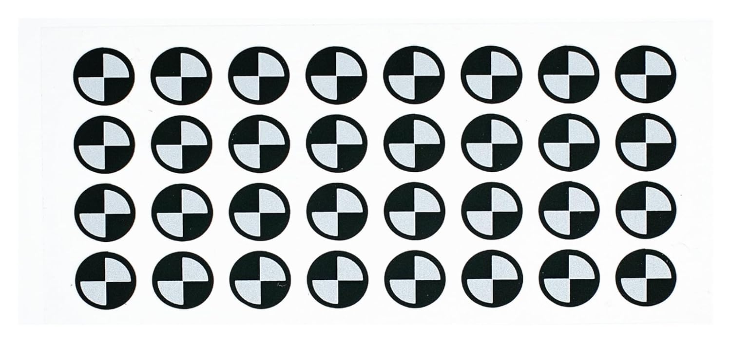 3D Scanning Marker, 3D Scanning Dots, 3D Tracking Dot Reference Point Markers, Positioning Targets for Industrial Consumer 3D Scanner for 3D Scanning(in 8 Out 12(512))