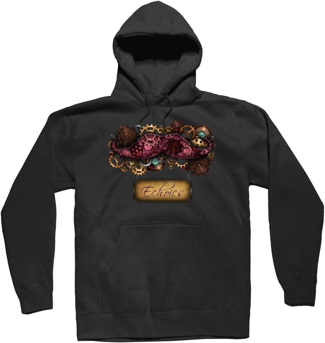 Echoics Official Mustache Twitch TV Video Games Printed Hoodies Sweater