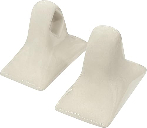 Miniatura 9 de Paquete de 2 barras de toalla de porcelana para barra de toallero, soporte de poste de soporte de azulejos, soporte de toalla de baño de cerámica