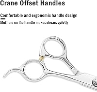 Vista 4 de Fcysy Tijeras de adelgazamiento, tijeras profesionales afiladas para adelgazar el cabello de 6 pulgadas, tijeras texturizadoras de peluquería