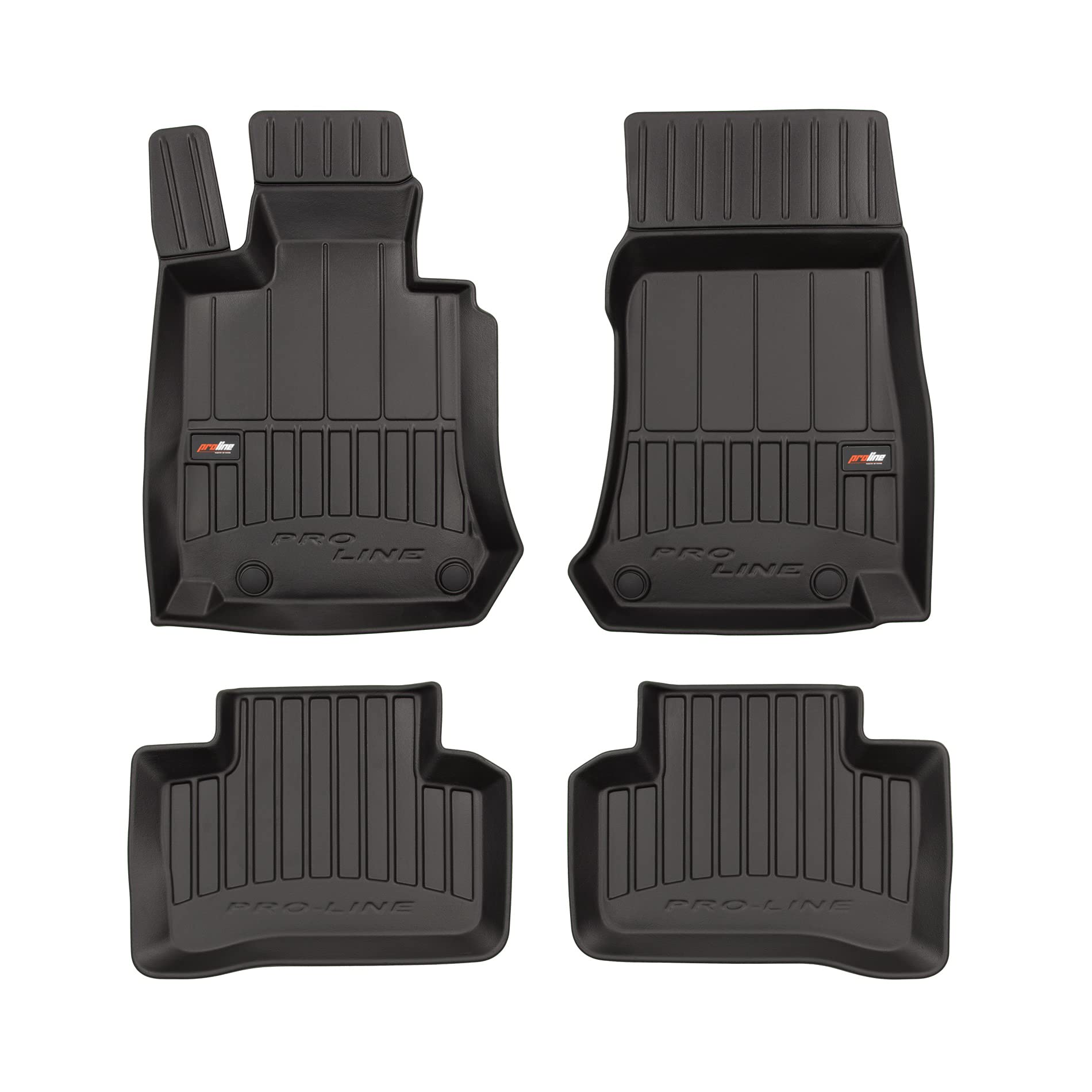 FROGUM ProLine 3D Esclusivi Tappetini auto in gomma su misura per Mercedes-Benz GLC X253 2015-2022 I I bordi più alti
