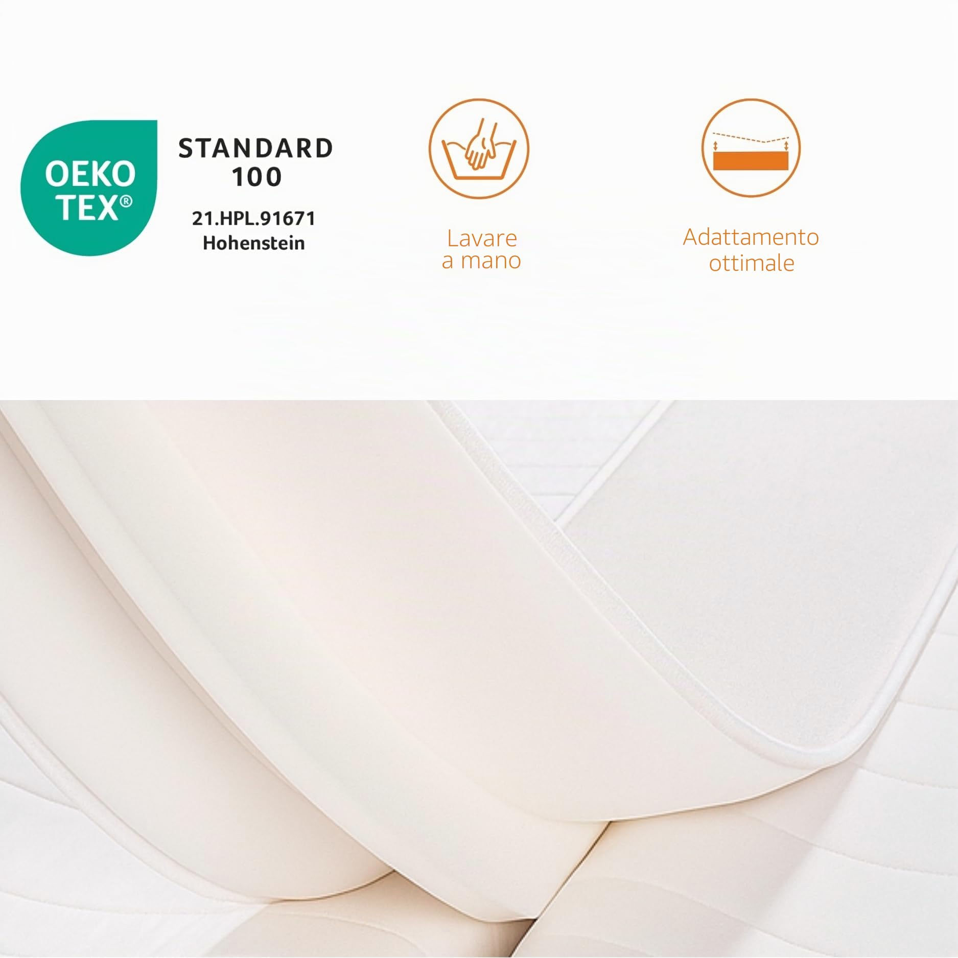 sleepling 191112-P - Ponte per materassi, supporto unisci materassi, per letto matrimoniale, made in EU, per tutti i materassi, 25 x 200 cm, colore bianco
