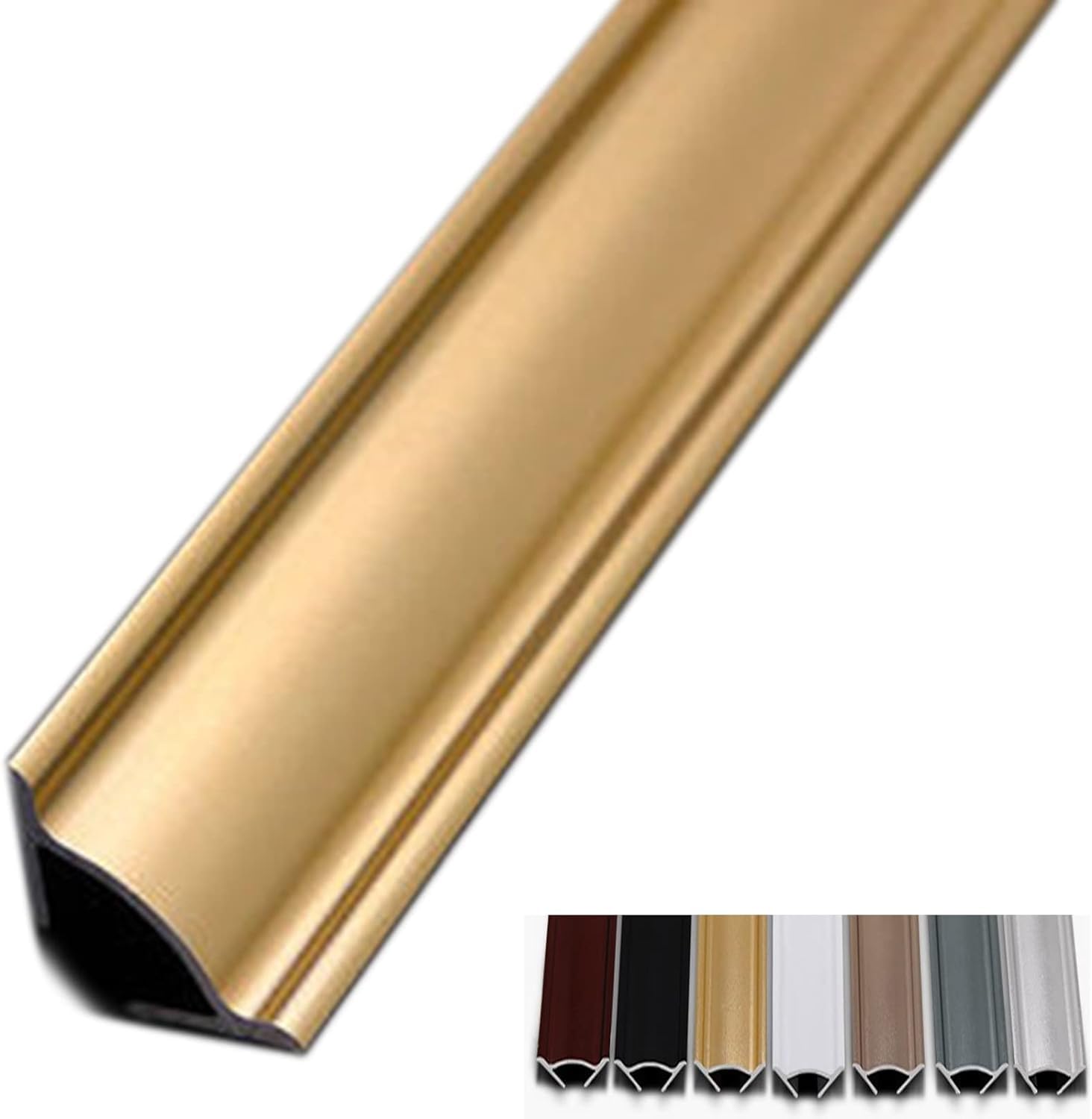 Kabelabdeckung Für Ecke/Decke, Wasserdichter, Abnehmbarer, Selbstklebender Kabelkanal-Organizer Aus Goldenem Aluminium, Farbe: Länge 0,9 M (35 Zoll), Größe: 2