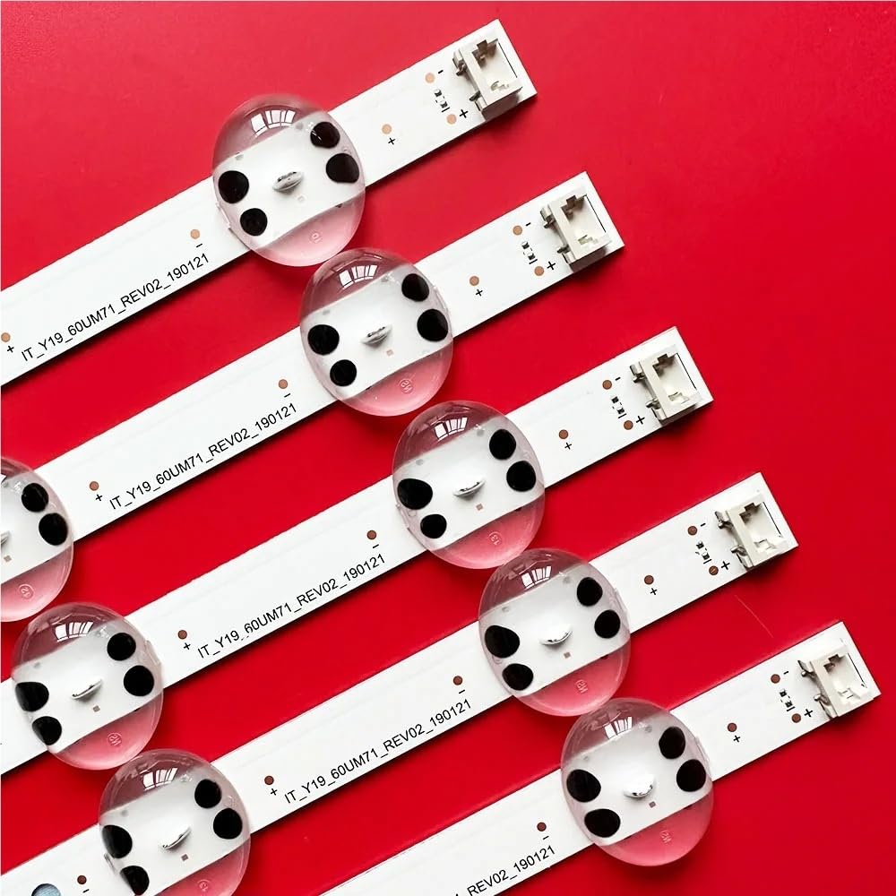 LED-Hintergrundbeleuchtungsstreifen, kompatibel mit SSC_19.5_Trident_60UM71_S 60UM6900PUA 60UN7000PUB 60UM7100PLB 60UM6950DUB 60UN7000 TV-Lichtstreifen (10 Stück (1 TV))