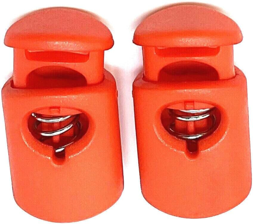 Dweebzilla 2 Pieces Ellipse Barrel Cord Lace Locks Drawstring Spring Stopper Toggle