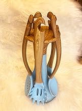 Imported High Quality Silicone Hand Mesh-Graduated Natural Wood Hand Silicone Dispenser Kit