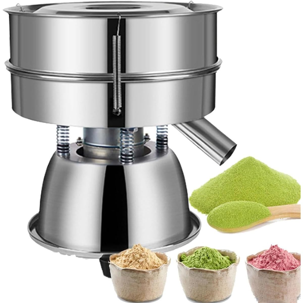 Amazon | 30/40メッシュの自動粉ふるい機、小麦粉用電動ふるい振とう機