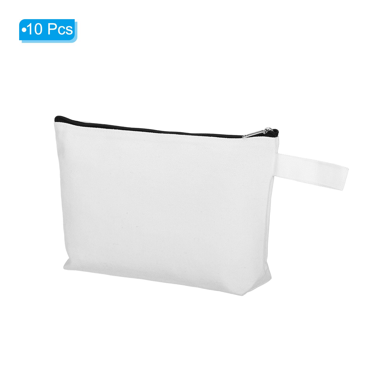 PATIKIL 10.2 x 5.5 Canvas Makeup Bags with Strap - Image 3