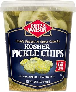 Dietz & Watson Kosher Pickle Chips, 32 oz