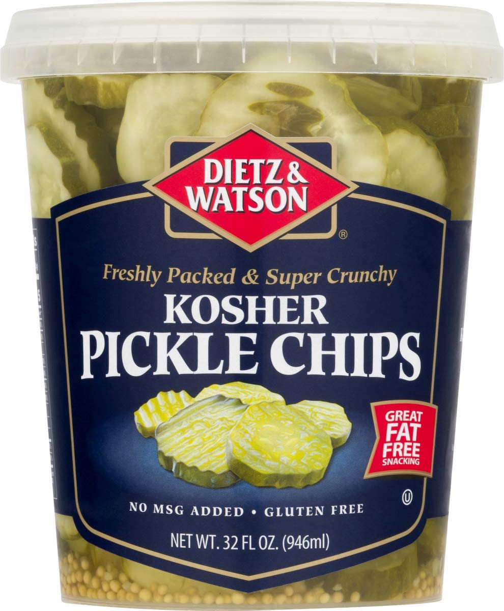 Dietz & Watson Kosher Pickle Chips, 32 oz Grocery & Gourmet Food