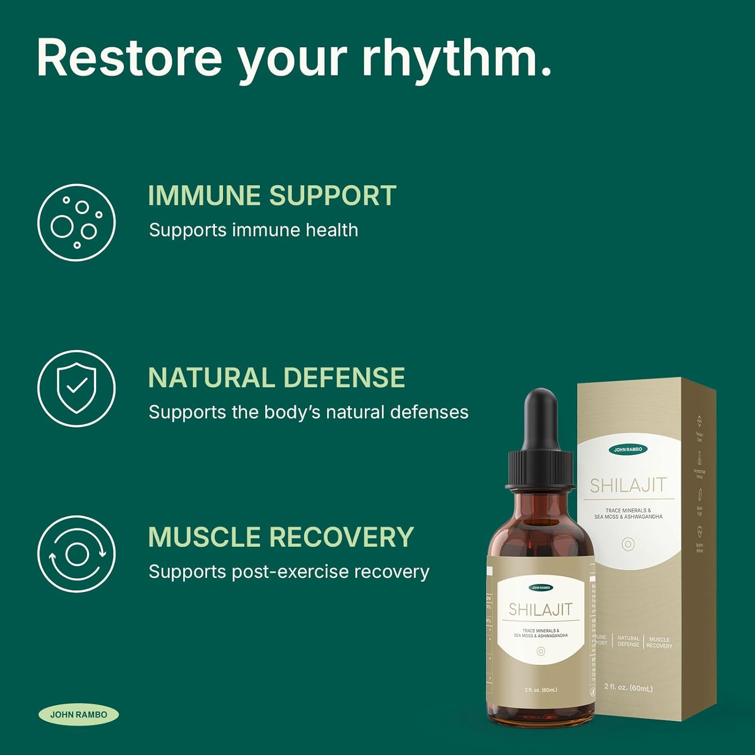 Shilajit Liquid Drops with Sea Moss, Ashwagandha, Zinc, and Magnesium – Liquid Multimineral Supplement for Women and Men – Terra Mineral