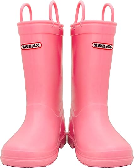 KIDS WATERPROOF BOYS GIRLS INFANTS RAIN WELLIES MCKER WELLINGTONS SPLASH BOOTS e